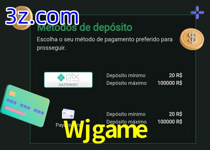 O cassino Wjgame oferece uma grande variedade de métodos de pagamento
